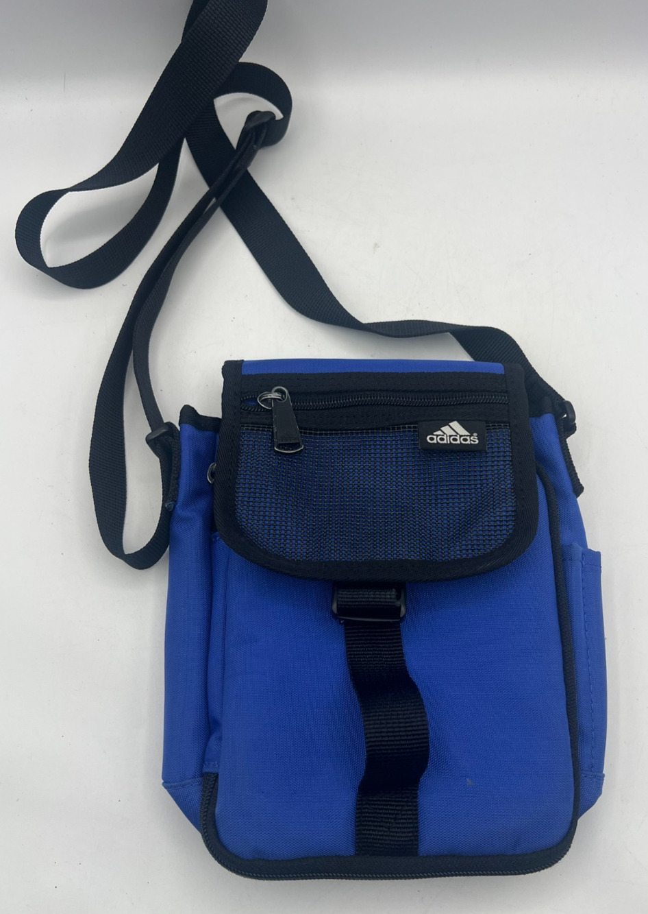 Adidas Blue Black Crossbody Shoulder Messenger Bag Organizer Travel Pouch